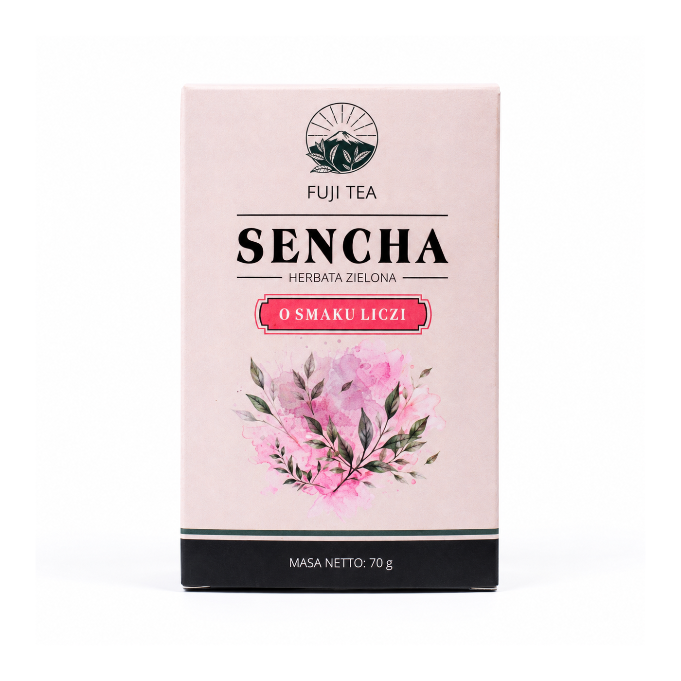 Sencha z liczi – zielona herbata liściasta 70 g | Fuji Tea