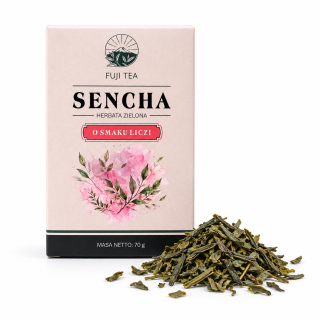 Sencha z liczi – zielona herbata liściasta 70 g | Fuji Tea