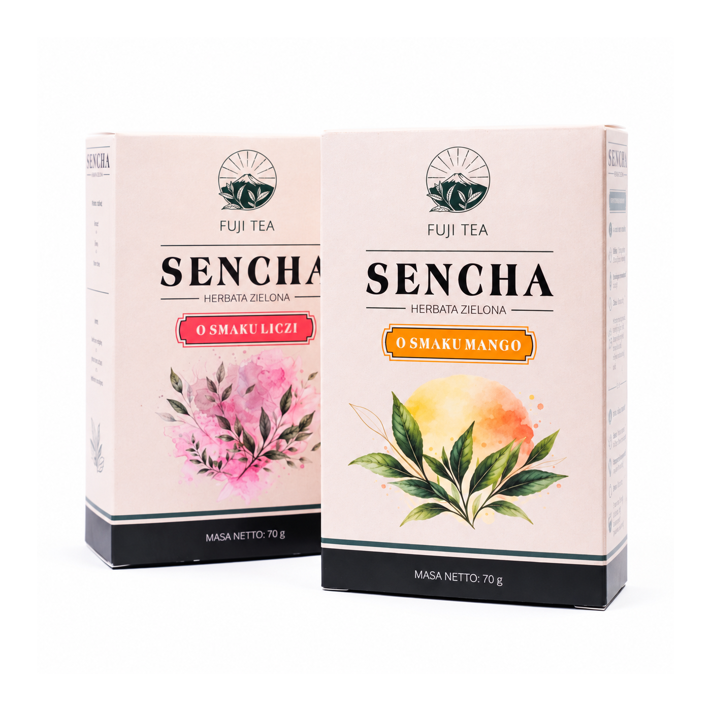 Sencha z liczi – zielona herbata liściasta 70 g | Fuji Tea