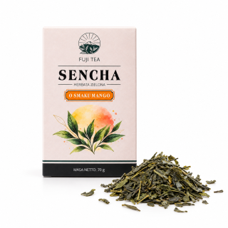 Sencha z mango – zielona herbata liściasta 70 g | Fuji Tea