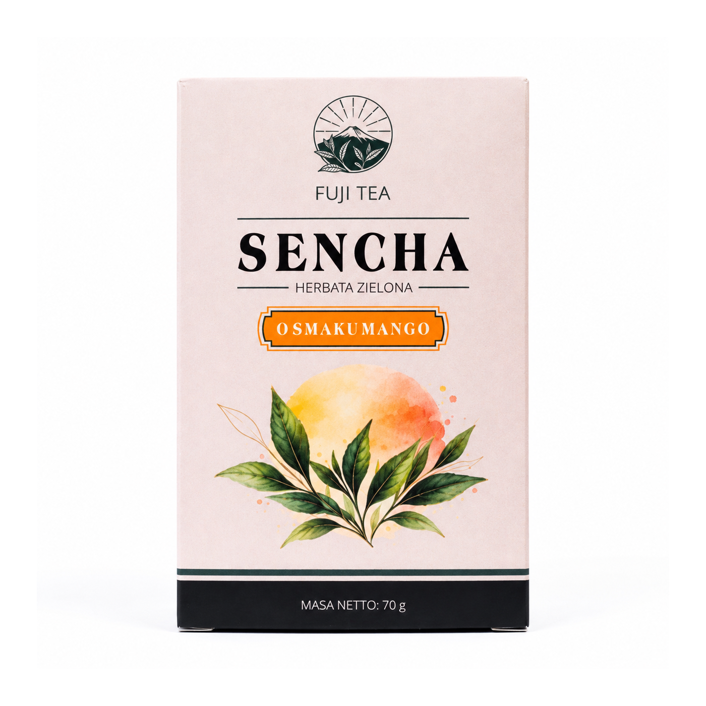 Sencha z mango – zielona herbata liściasta 70 g | Fuji Tea