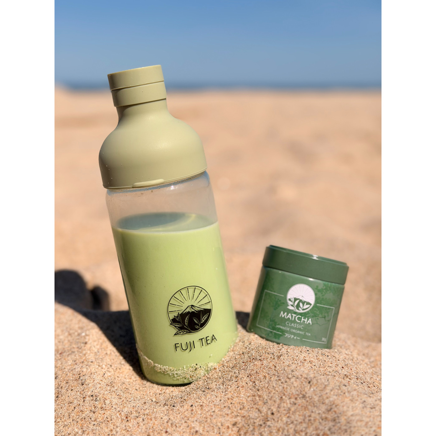 Butelka do matchy z sitkiem 900 ml - w podróż | Fuji Tea