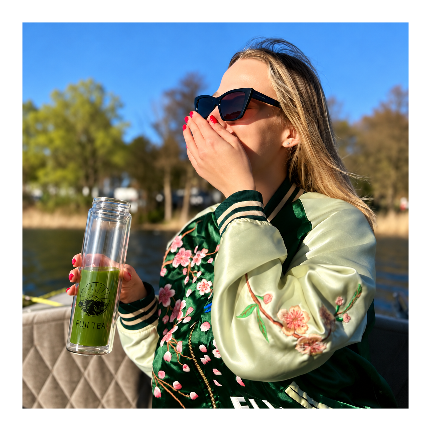 Szklany shaker do matchy 500 ml - bez grudek | Fuji Tea