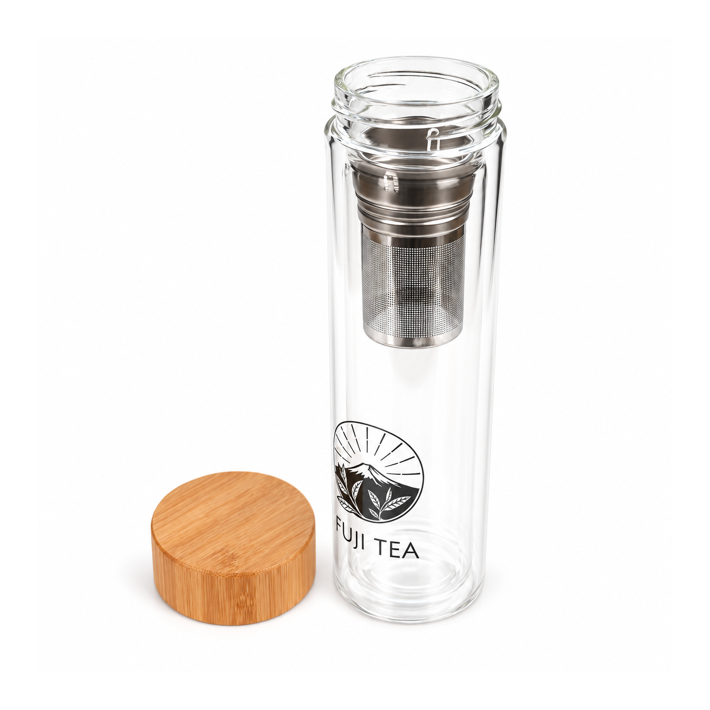 Szklany shaker do matchy 500 ml - bez grudek | Fuji Tea