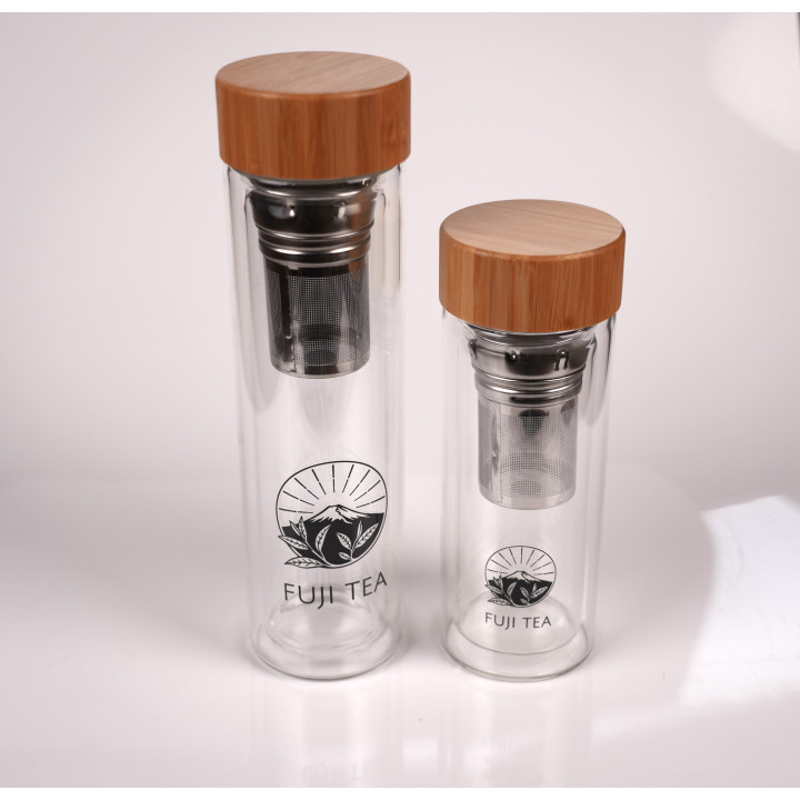 Szklany shaker do matchy 350 ml - bez grudek | Fuji Tea