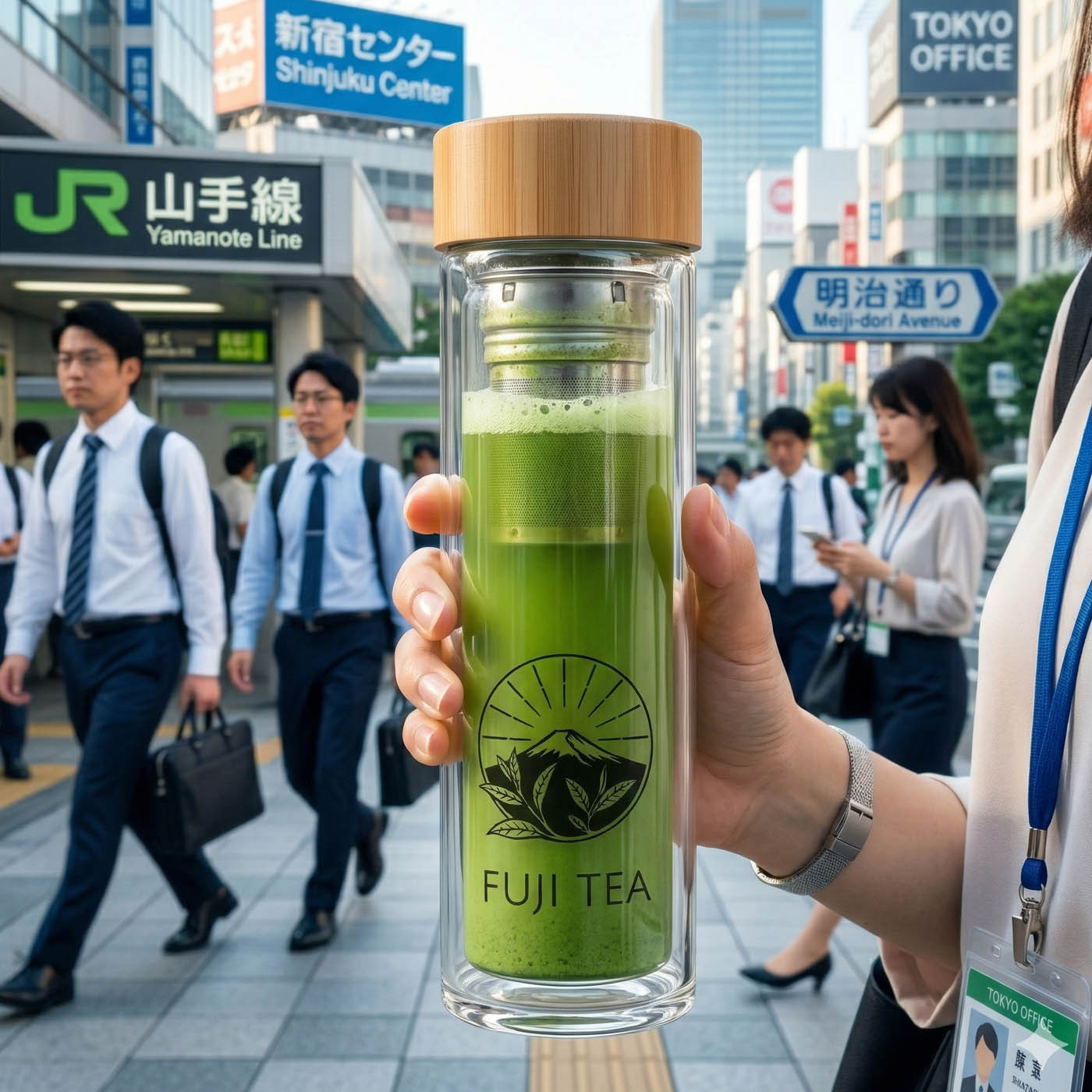 ガラス製抹茶シェイカー 500ml - ダマなし簡単 | Fuji Tea