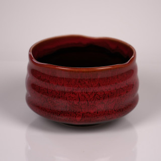 Chawan Akai - karminowa czarka do matchy | Fuji Tea