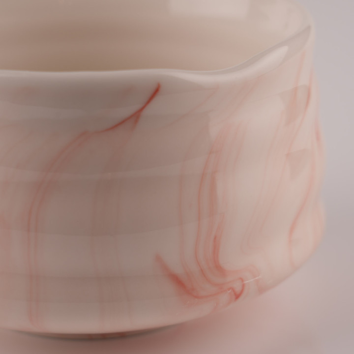 抹茶碗「紅」— 紅白の彩り | Fuji Tea