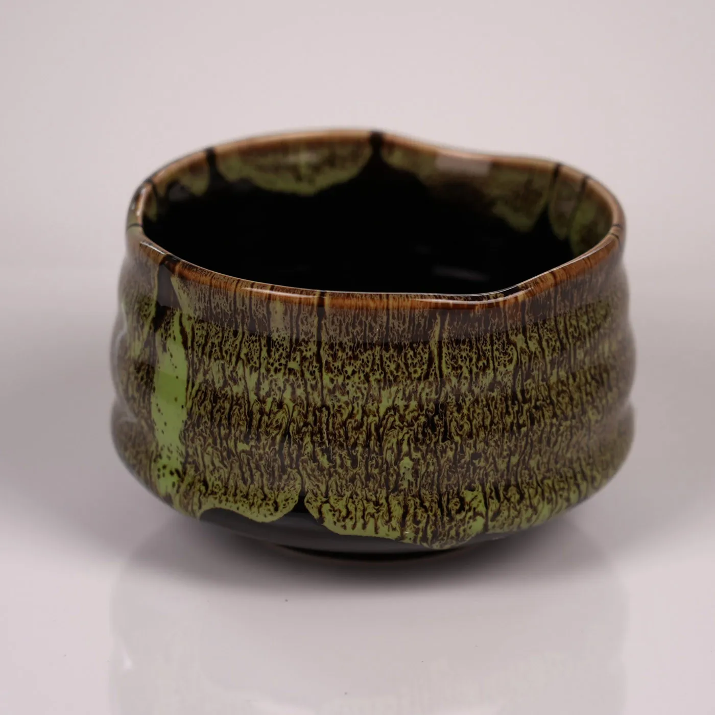 Szczegóły szkliwa mchowego