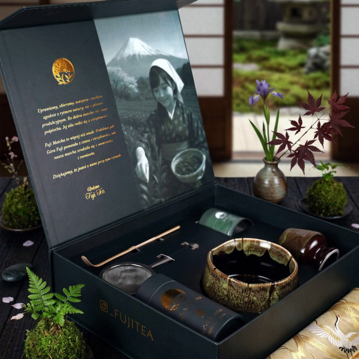 Zestaw ceremonialny do matchy Mori - leśna głębia | Fuji Tea