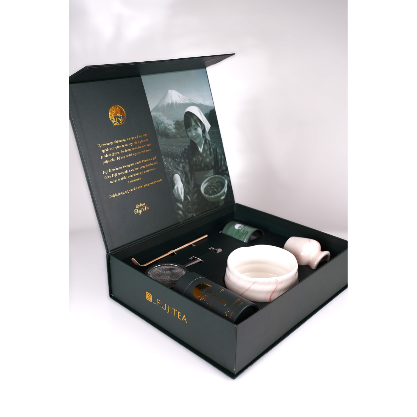 Zestaw ceremonialny do matchy Nao - czysta forma | Fuji Tea