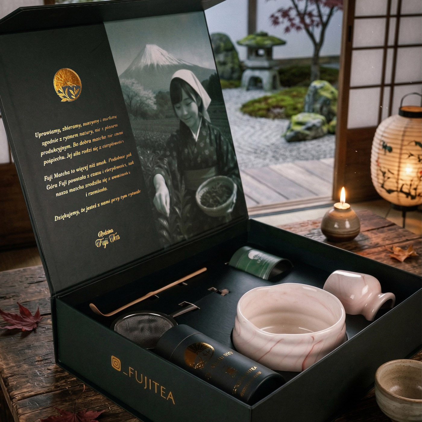 Zestaw ceremonialny do matchy Nao - czysta forma | Fuji Tea