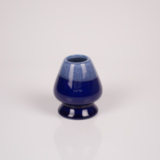 茶筌くせ直し ディープブルー - セラミック製茶筌立て | Fuji Tea