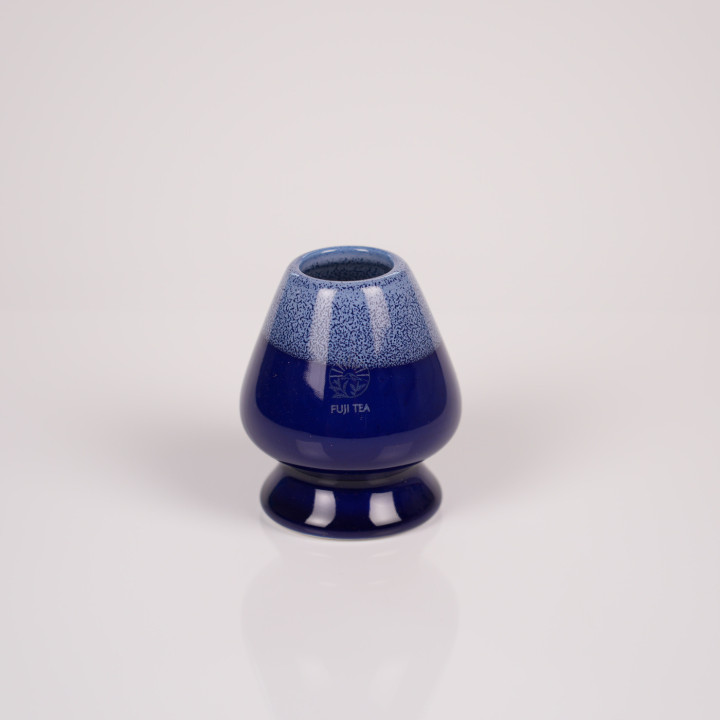 茶筌くせ直し ディープブルー - セラミック製茶筌立て | Fuji Tea