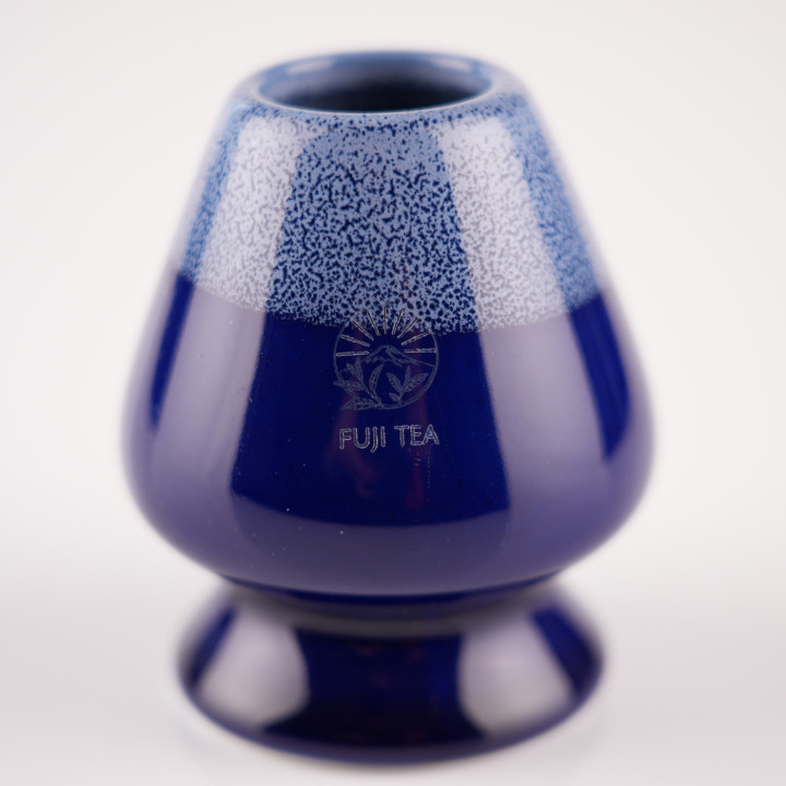 茶筌くせ直し ディープブルー - セラミック製茶筌立て | Fuji Tea