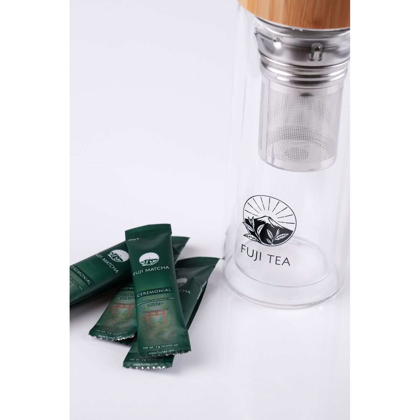 Zestaw Matcha Ceremonialna 2g + Shaker 350ml | Fuji Tea