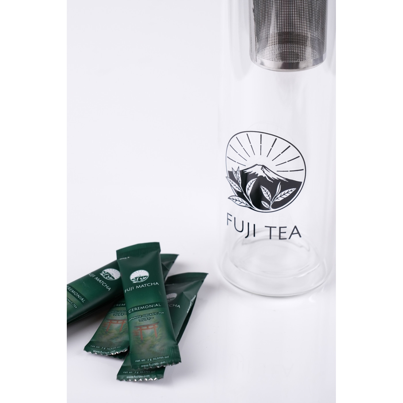 Zestaw Matcha Ceremonialna 2g + Shaker 500ml | Fuji Tea