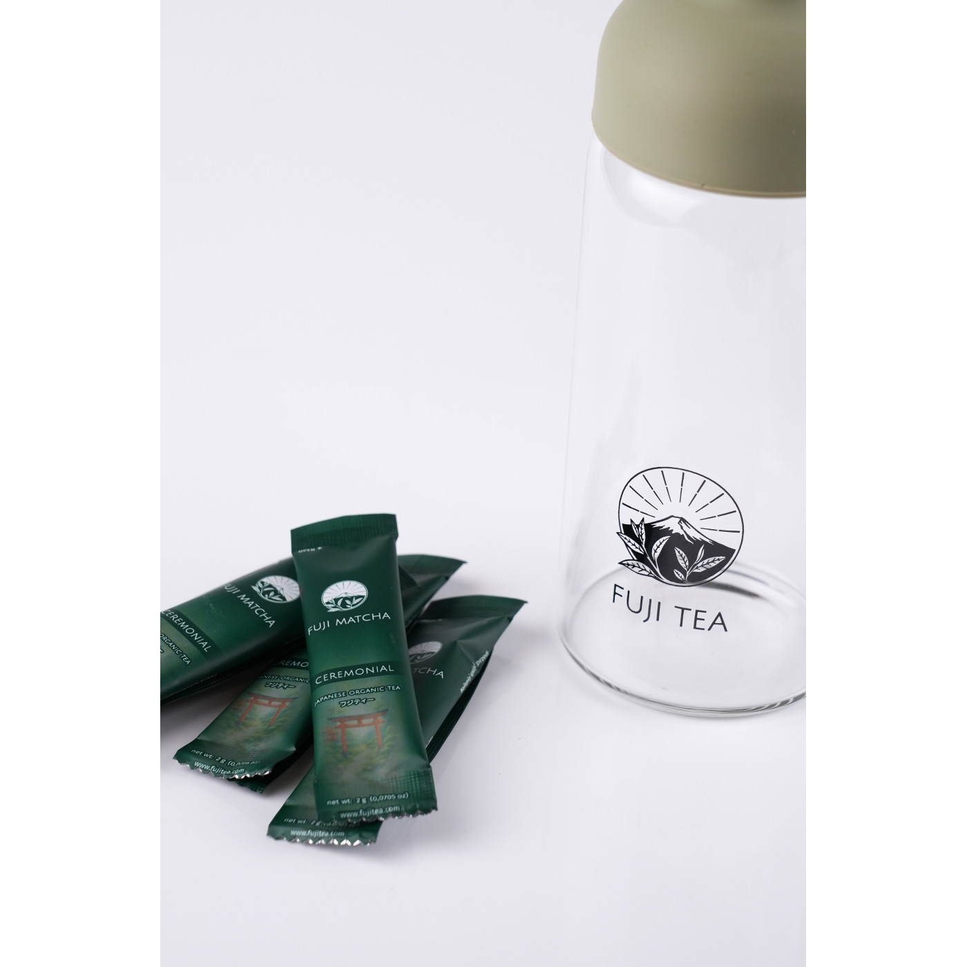 Zestaw Matcha Ceremonialna 2g + Butelka 350ml | Fuji Tea
