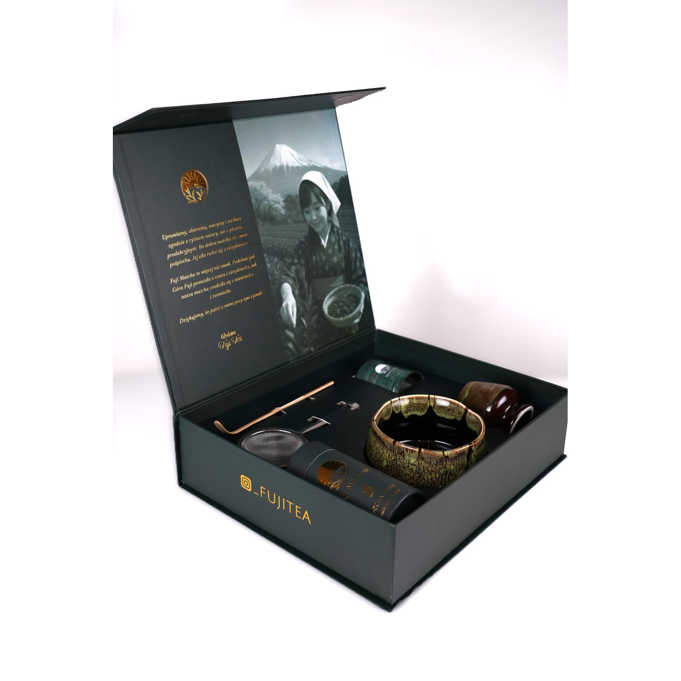 Zestaw ceremonialny do matchy Mori - leśna głębia | Fuji Tea