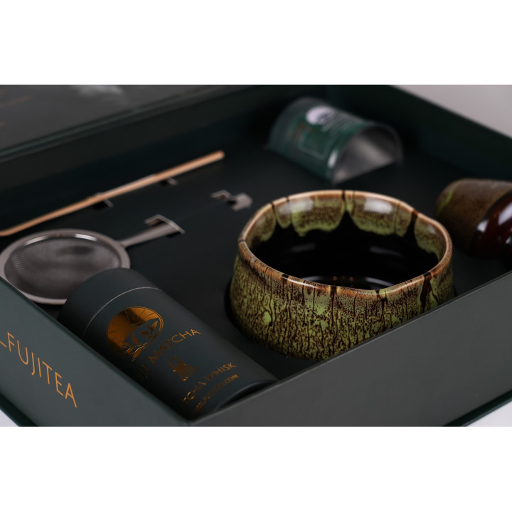 Zestaw ceremonialny do matchy Mori - leśna głębia | Fuji Tea