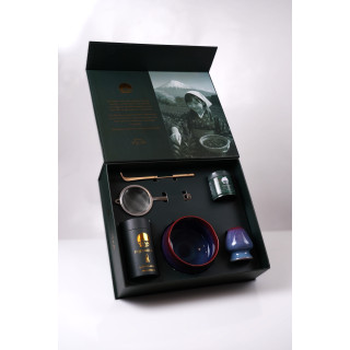 Zestaw ceremonialny do matchy Ayame - purpurowy irys | Fuji Tea