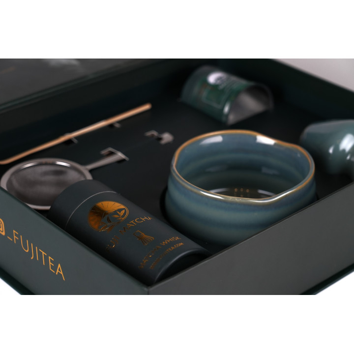 Zestaw ceremonialny do matchy Mizu - morska głębia | Fuji Tea