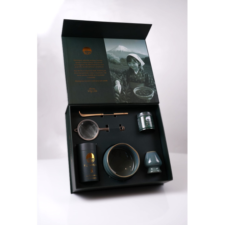 Zestaw ceremonialny do matchy Mizu - morska głębia | Fuji Tea
