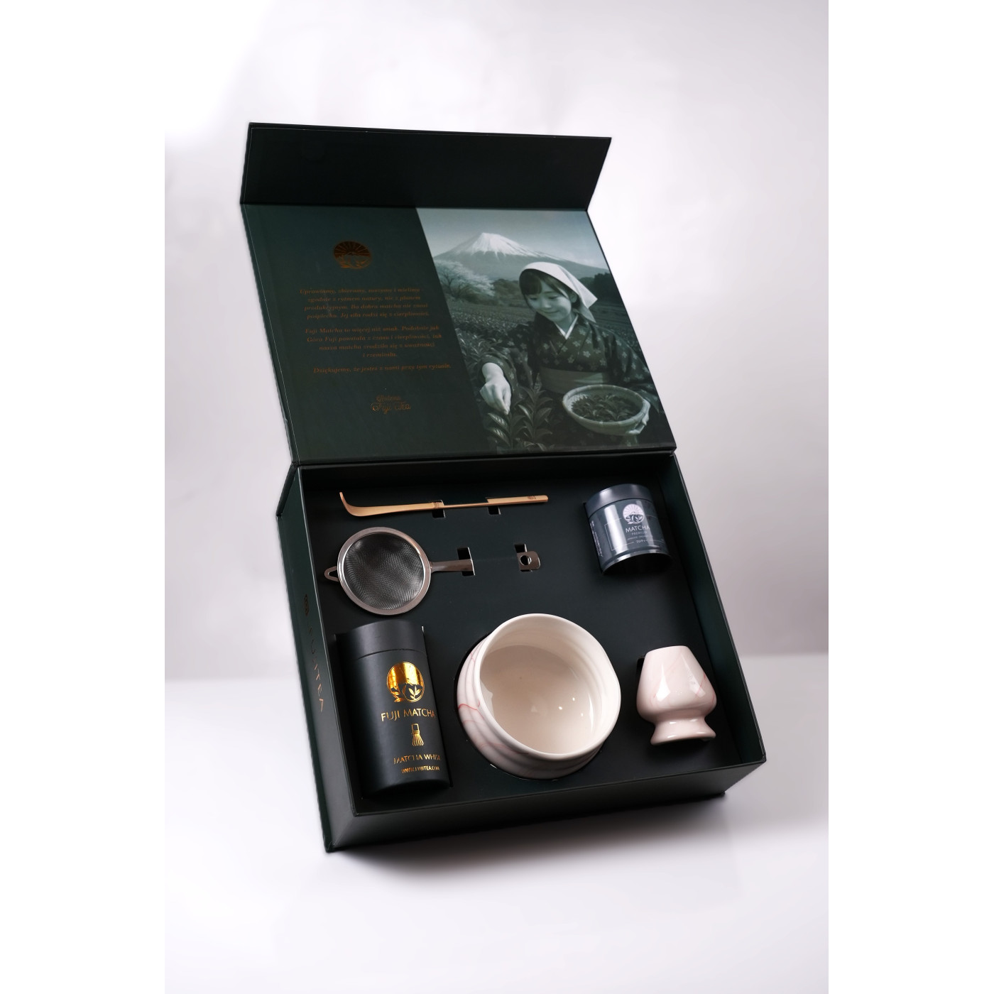 Zestaw premium do matchy Nao - jasny minimalizm | Fuji Tea