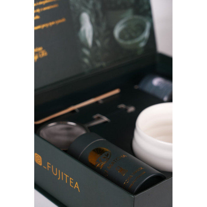 Zestaw premium do matchy Yuk - śnieżnobiały komplet | Fuji Tea