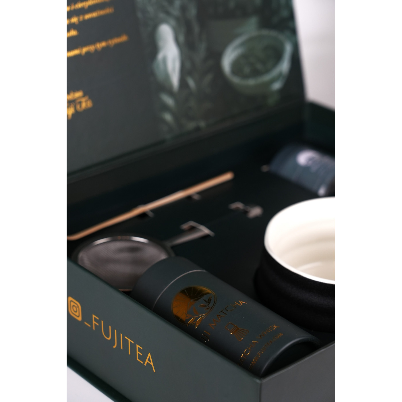 Zestaw premium do matchy Enso - kontrastowa harmonia | Fuji Tea