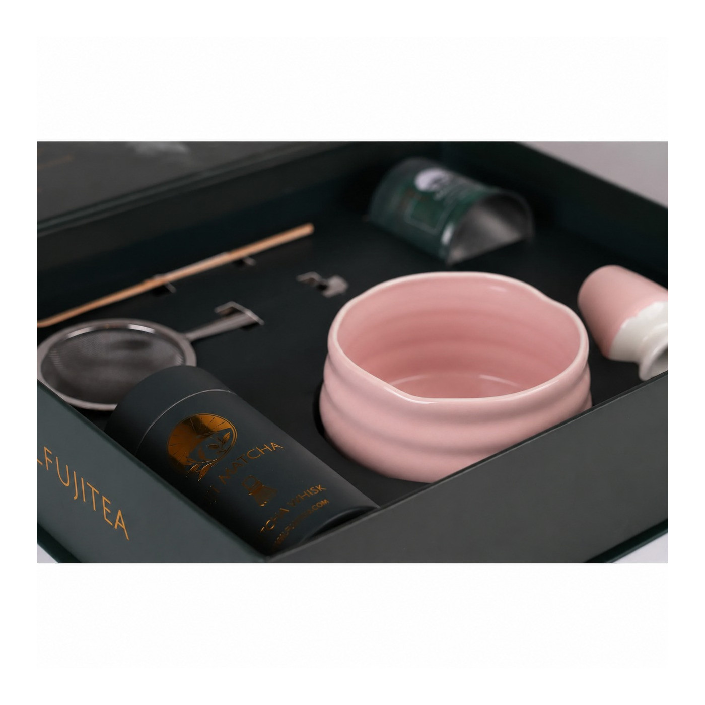 Fuji Matcha Premium Set Sakura – różowy zestaw do matchy