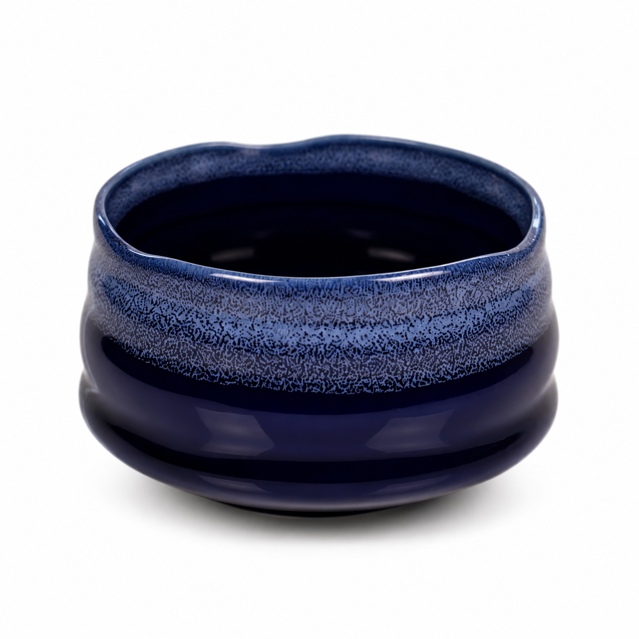 Chawan Umi — błękitna ceramiczna czarka do matchy Głęboki Lazur
