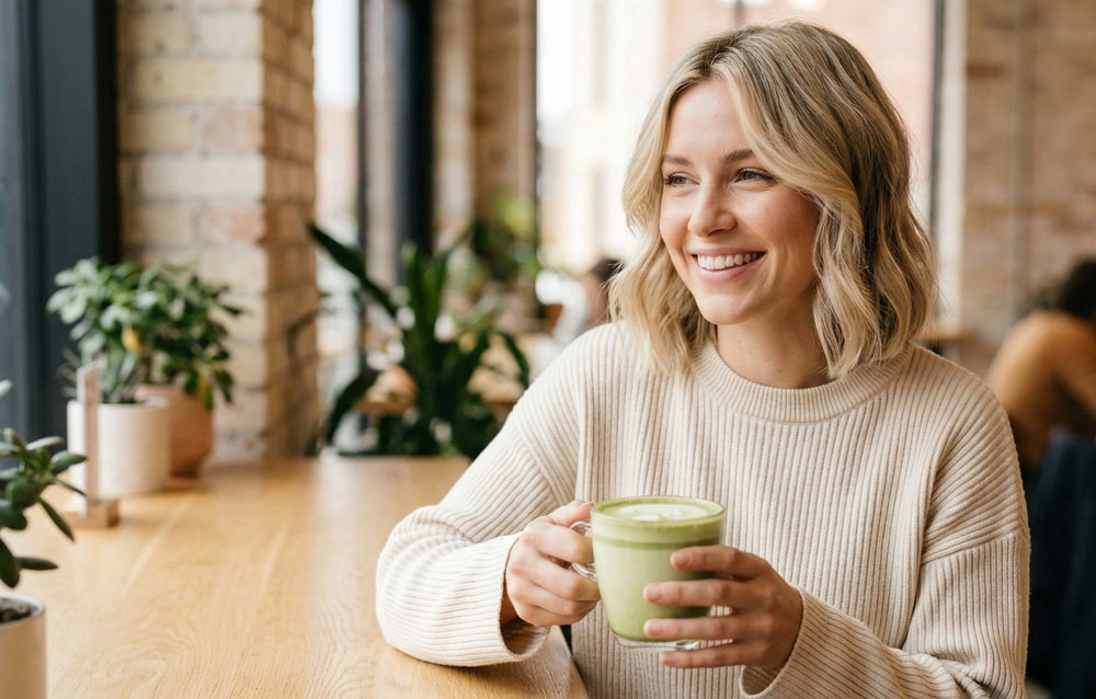 Przygotowanie Matcha Latte