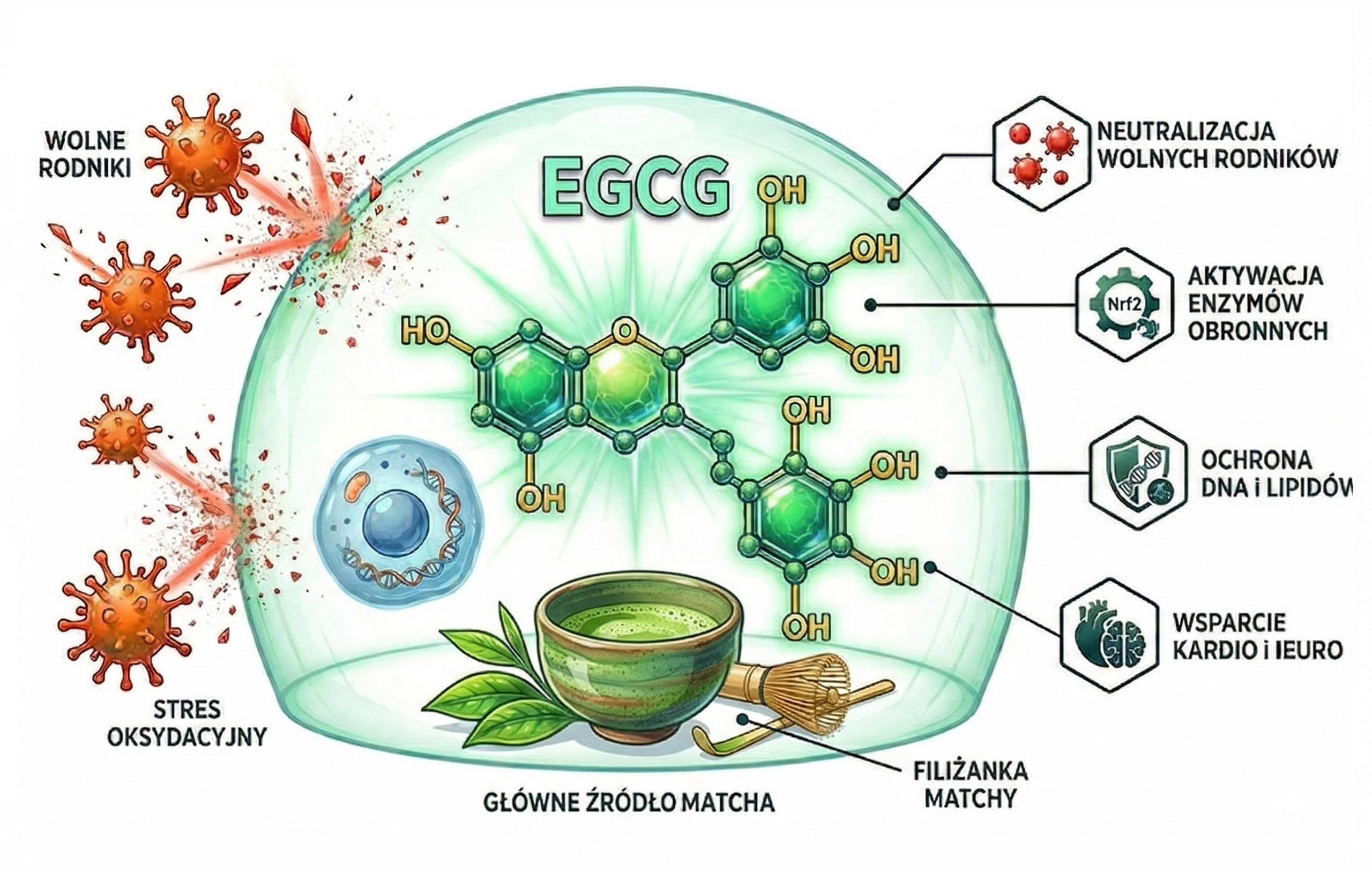 Antyoksydanty w matchy