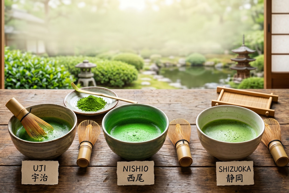 Matcha z Japonii: region Uji vs. Nishio vs. Shizuoka – skąd pochodzi najlepsza